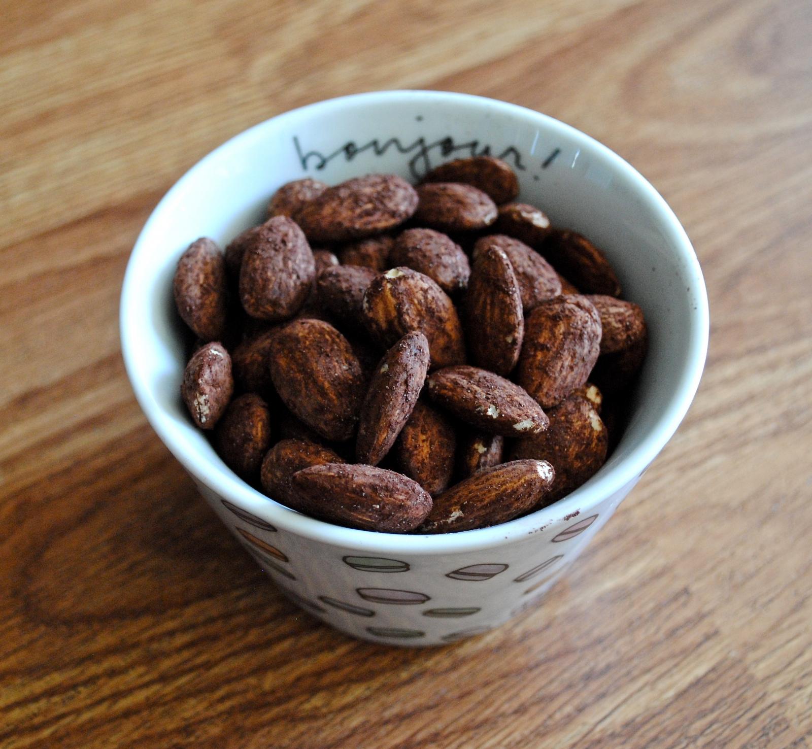 Cocoa Roasted Almonds.