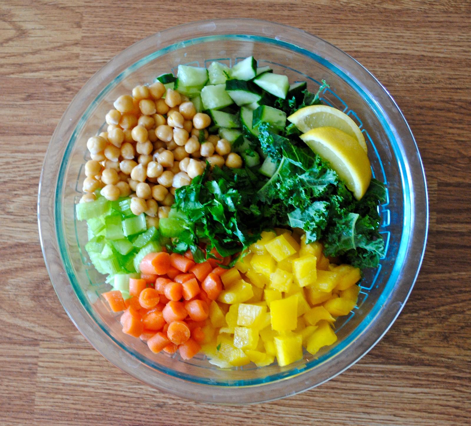 Green + Glowing Crunchy Spring Salad.