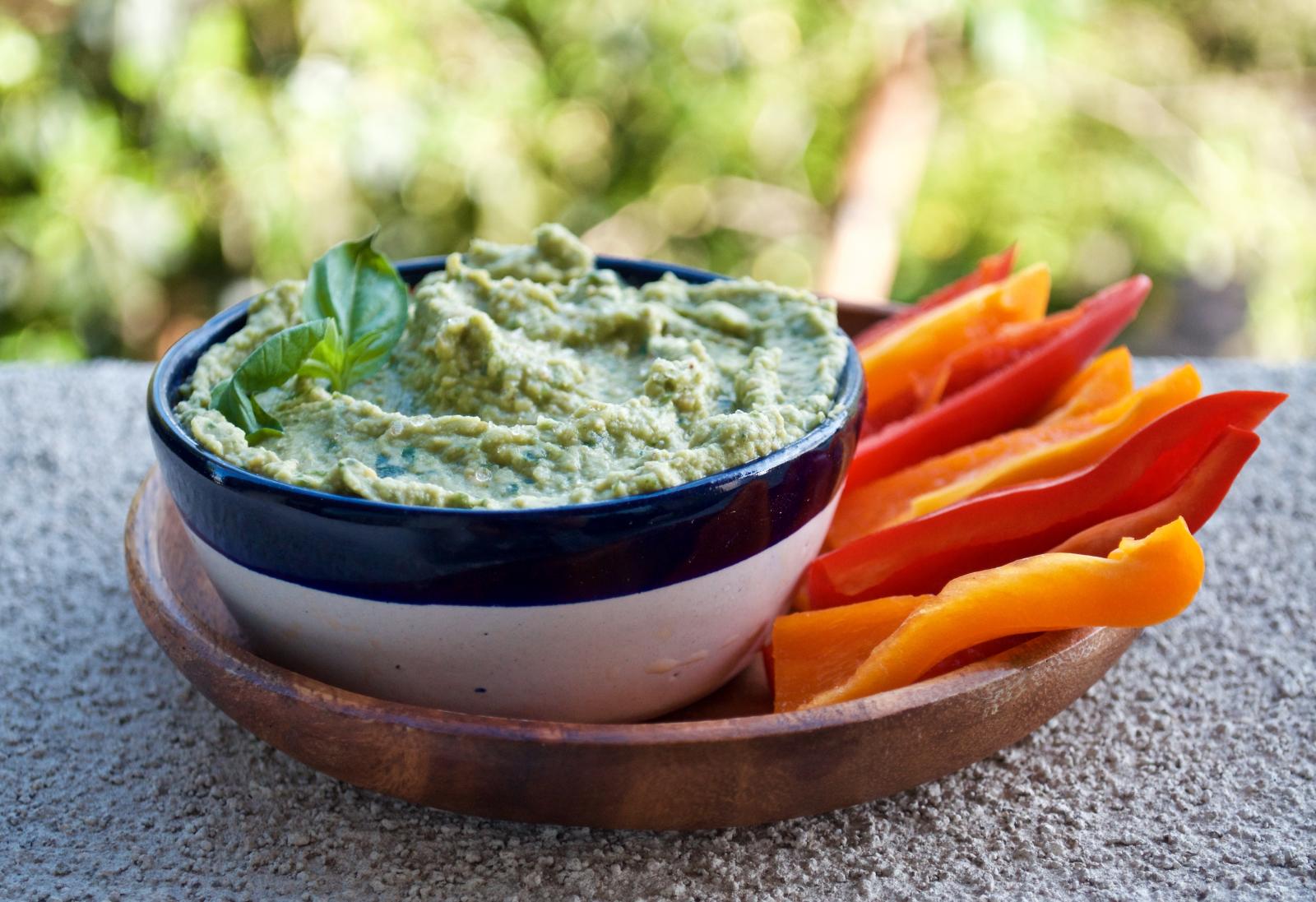 Pesto Hummus (Or the Dip/Dressing I’ve Been Putting on EVERYTHING)